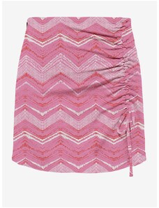Růžová dámská vzorovaná mini sukně ONLY Nova - Dámské