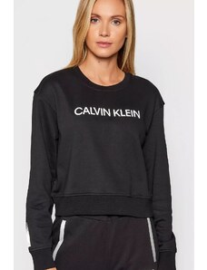 Calvin Klein dámská crop mikina s logem černá