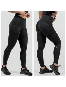 NEBBIA - Dámské fitness legíny se síťkou 838 (black)