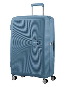 American Tourister Soundbox 77cm Modrý Stone blue rozšiřitelný