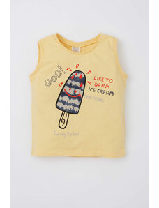 DEFACTO Regular Fit Sleeveless Ice-Cream Print Vest