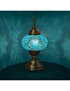 Krásy Orientu Orientální skleněná mozaiková stolní lampa Aylin - ø skla 16 cm