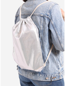 Shelvt Fabric Backpack Bag silver