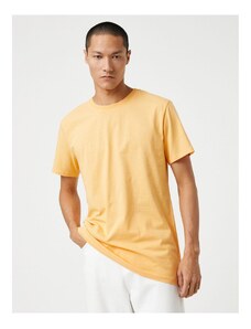 Koton Bavlněná pánská oranžová trička