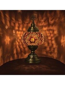 Krásy Orientu Orientální skleněná mozaiková stolní lampa Dania - ø skla 16 cm