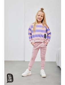 Dívčí mikina All for kids růžovo-fialová