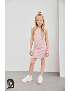 Jednoduché dívčí šaty All for kids růžové