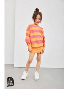 Dívčí mikina All for kids oranžovo-červená