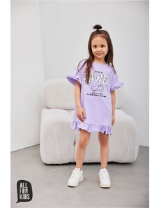 Dívčí šaty All for kids power lila