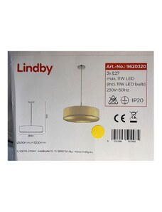 Lindby Lindby - Lustr na lanku SEBATIN 3xE27/11W/230V LW1249