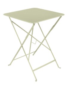 Světle zelený kovový skládací stůl Fermob Bistro 57 x 57 cm