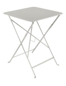 Světle šedý kovový skládací stůl Fermob Bistro 57 x 57 cm