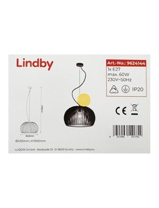 Lindby Lindby - Lustr na lanku JURSA 1xE27/60W/230V LW0754