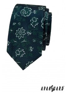 Strukturovaná kravata s květinami Avantgard 571-81412