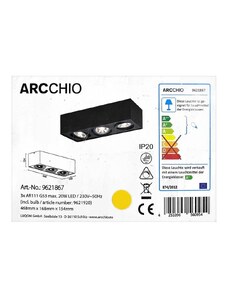 Arcchio Arcchio - LED Stropní svítidlo DWIGHT 3xG53/20W/230V LW1078