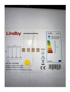 Lindby Lindby - Lustr na lanku ZALIA 4xE27/60W/230V LW1105