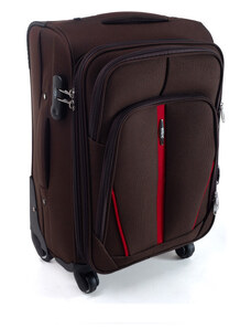 Rogal Hnědý nepromokavý cestovní kufr "Practical" s expanderem - vel. M, L, XL