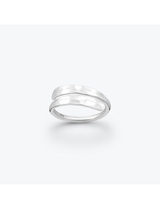 Estemia Stříbrný tepaný prsten nastavitelný - Ag925