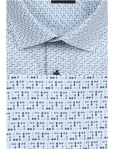 Limbeck modrozelená košile, zajímavý vzor