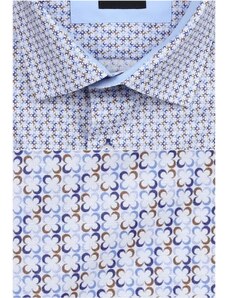 Limbeck košile s modrohnědým zajímavým vzorem