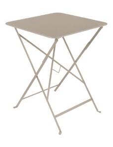 Muškátově šedý kovový skládací stůl Fermob Bistro 57 x 57 cm