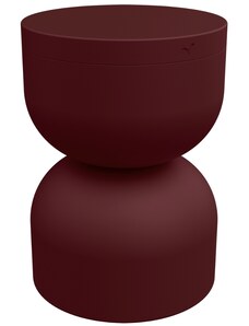 Třešňově červený hliníkový stolek Fermob Piapolo 32 cm