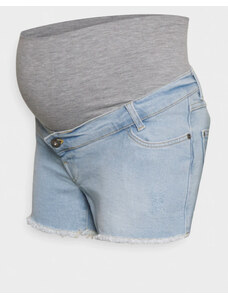 L2W Těhotenské šortky světlé džínové Jersey Denim