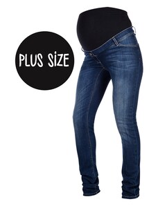 L2W Těhotenské džíny modré - Plus size