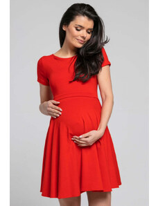 Těhotenské a kojící šaty 3v1 Happy Mama červené