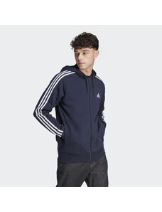 Adidas Mikina Essentials French Terry 3-Stripes Full-Zip