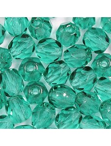 CZ Korálky broušené 5mm emerald