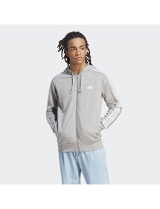 Adidas Mikina Essentials French Terry 3-Stripes Full-Zip