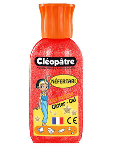 Třpytivý gel Cleopatre 100 ml červený
