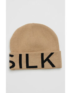 Sik Silk Zimní béžová čepice SIKSILK JACQUARD COTTON CUFF BEANIE