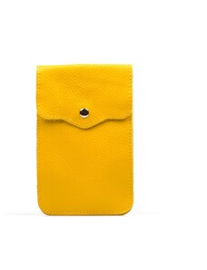 Blaire Kožená mini kabelka Jessi na telefon žlutá
