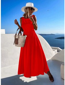Maxi šaty Velina červená