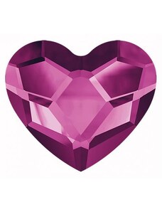 Swarovski Crystals Heart 2808 10mm Fuchsia F