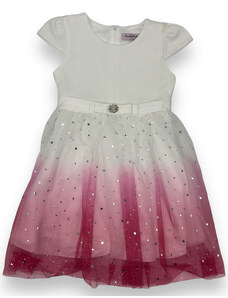 Prety baby Luxusní dívčí princeznovské šaty růžovo-bílé barvy 01