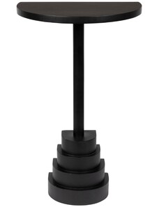 Černý mangový odkládací stolek DUTCHBONE LINA 38 x 24 cm