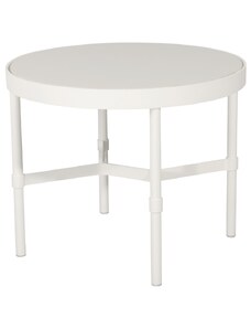 Bílý keramický zahradní odkládací stolek No.100 Mindo 58,5 cm