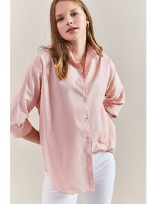 Bianco Lucci Women's Basic Oversize Shirt