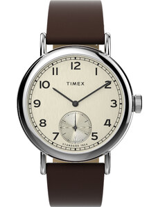 TIMEX | Standard hodinky | Hnědá;stříbrná