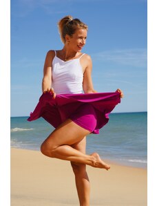 Yoga life Happy life Jógová sukně se všitými kraťásky