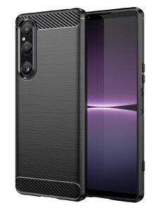IZMAEL.eu Pouzdro Carbon Bush TPU pre Sony Xperia 1 V pro Sony Xperia 1 V černá