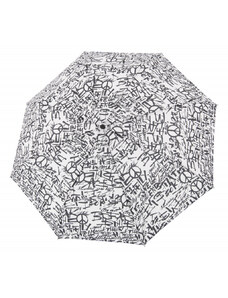 Doppler Dámský skládací deštník Hit mini Graffiti - bílý vzor