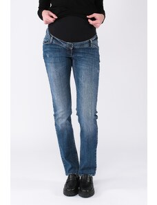 L2W Těhotenské džíny modré Grace - rovný střih