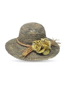 Doplňkov.cz Luxusní dámský klobouk zdobený květem