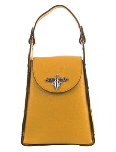 Made in China Menší dámská kabelka crossbody / do ruky žlutá