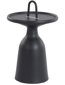 Černý hliníkový zahradní odkládací stolek No.104 Mindo 40cm