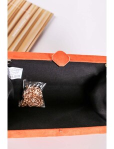 Paris Style Oranžová clutch kabelka Naomi